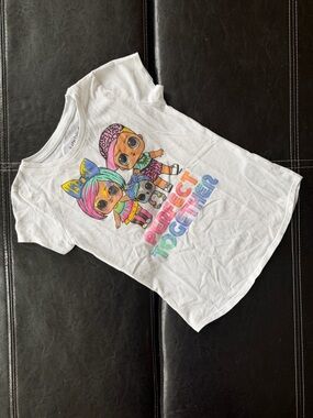 Jumping Beans - White Tee with LOL Surprise Girls - “Perfect Together”